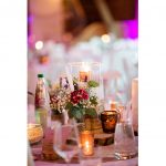 Tischdekoration vom Hochzeitsglück aus Minden auf Hof Frien in der Festscheune