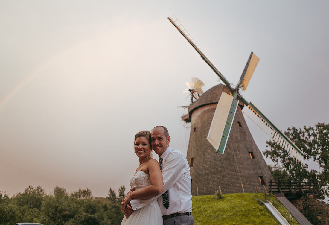 Brautpaar Kathi & Basti an der Exter-Mühle in Vlothof in der Nähe von Minden