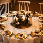 Tischdekoration zur Hochzeit vom Hochzeitsglück auf dem Hof Frien bei Uchte im Raum Minden