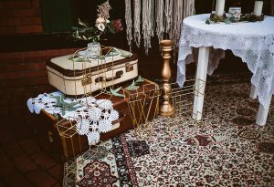 Boho-Vintage Freie Trauung - Hochzeitsdekoration von Hochzeitsglück Minden