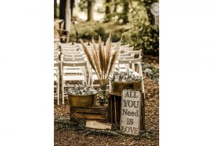 Hochzeitsdekoration zur freien Trauung bei dem Häserhof vom Hochzeitsglück