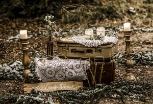 Freie Trauung Häserhof Eventlocation mit Vintage- und Boho-Elementen Hochzeitsdekoration vom Hochzeitsglück bei Uchte im Raum Minden