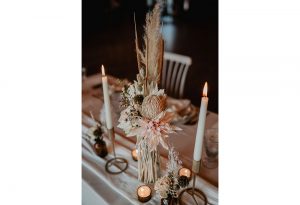 Tischdeko Winterhochzeit vom Hochzeitsglück aus Minden auf dem Hof Frien bei Uchte